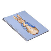 青い背景のピーター ノートブック (右側)