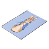 青い背景のピーター ノートブック (左側)