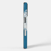 青い背景の抽象的な木 Case-Mate iPhoneケース (裏面 / 右)