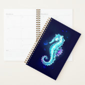 青い背景の水晶アイスシーホース プランナー手帳 (ディスプレー)