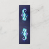 青い背景の水晶アイスシーホース ロイヤリティカード (外部開封)