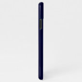 青い背景の水晶アイスシーホース iPhoneケース (右側)