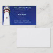 青い背景の灯台 名刺 (正面/裏面)