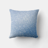 青い背景の白いスパーク クッション (裏面)