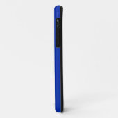 青い背景の白い幾何学模様 Case-Mate iPhoneケース (裏面/左)