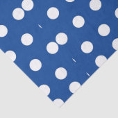青い背景の白い水玉模様   薄葉紙 (詳細)