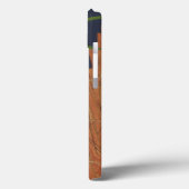 青い背景の緑の草の中のバッタ Case-Mate iPhoneケース (裏面 / 左)