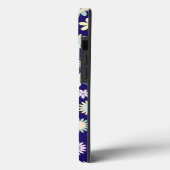青い背景の花柄 Case-Mate iPhoneケース (裏面 / 左)