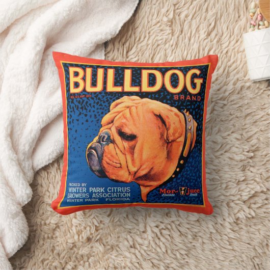 青い背景の雄牛 クッション (ブランケット)