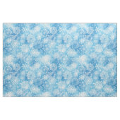 青い背景の雪の結晶 ファブリック (ヤード)