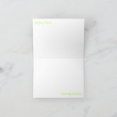 青い背景を持つカメNotecard カード (内部)