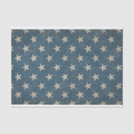 青い背景を持つギラギラの星 薄葉紙