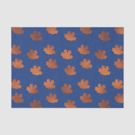 青い背景葉にもみじの色 薄葉紙