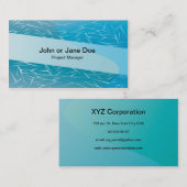 青い背景5 名刺 (正面/裏面)
