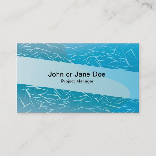 青い背景5 名刺 (正面)