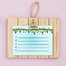 青い背景(つる植物4" x 3") ポストイット