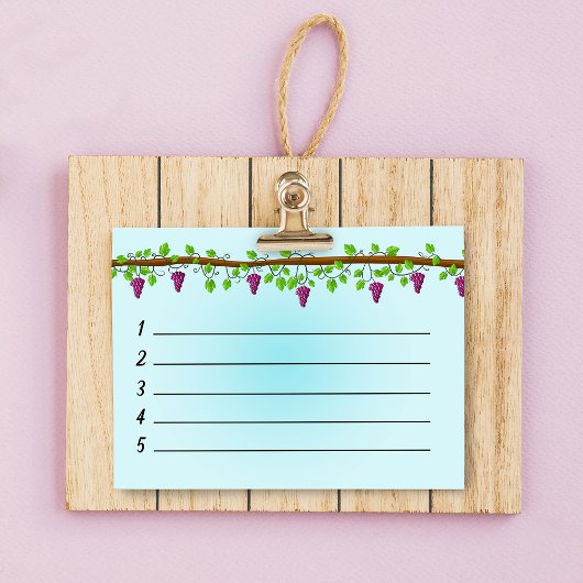 青い背景(つる植物4" x 3") ポストイット