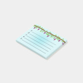 青い背景(つる植物4" x 3") ポストイット (アングル)