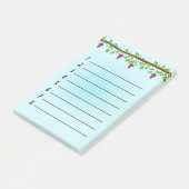 青い背景(つる植物4" x 6") ポストイット (アングル)