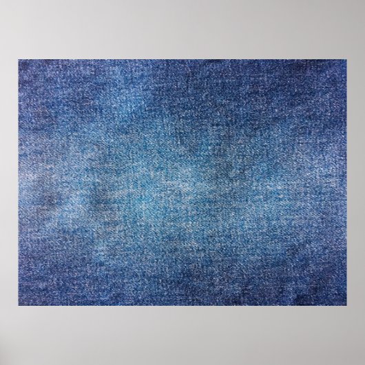 青い背景、デニムジーンズのテクスチャ背景。D ポスター (正面)
