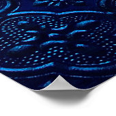 青い背景 ポスター (角)