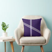 青い背景（白い線） クッション (椅子)