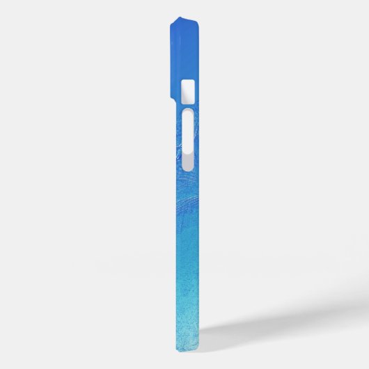 青い背景 Case-Mate iPhoneケース (裏面 / 左)