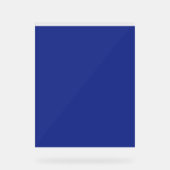 青い背飛んでいる景を持つ空の飛行機 アクリルサイン (正面)