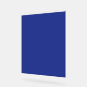 青い背飛んでいる景を持つ空の飛行機 アクリルサイン (傾斜)