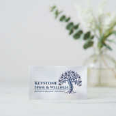 青い背骨ツリー 名刺 (スタンド正面)