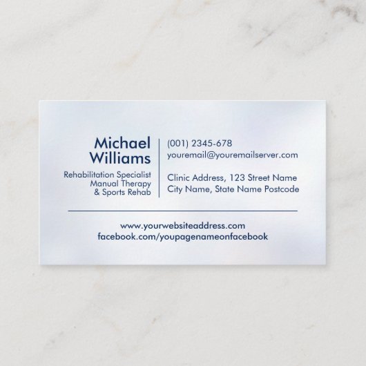 青い背骨ツリー 名刺 (裏面)