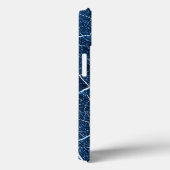 青い自然抽象芸術パターン Case-Mate iPhoneケース (裏面 / 右)