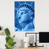 青い自由の女神のポスター ポスター (ホームオフィス)