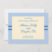 青い自転車のセーブ・ザ・デート案内 セーブザデート (裏面)