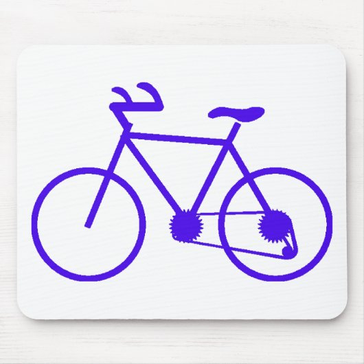青い自転車マウスパッド オーダーメイド マウスパッド (正面)