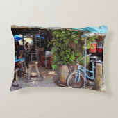 青い自転車 アクセントクッション (裏面)