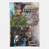 青い自転車 キッチンタオル (縦)