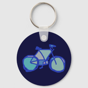 青い自転車 キーホルダー
