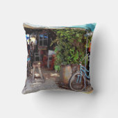 青い自転車 クッション (裏面)