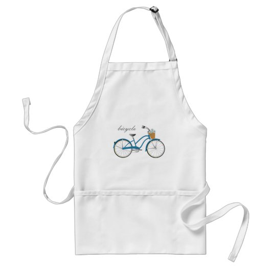 青い自転車 スタンダードエプロン (正面)