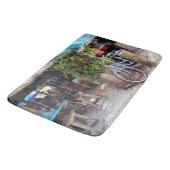 青い自転車 バスマット (アングル)