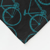 青い自転車 フリースブランケット (角)