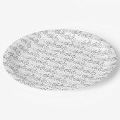 青い自転車 ペーパープレート (アングル)