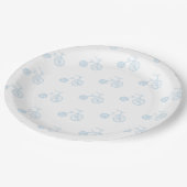 青い自転車 ペーパープレート (アングル)