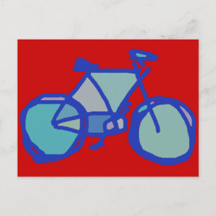 青い自転車 ポストカード