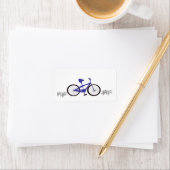 青い自転車 ラベル (インサイチュ)