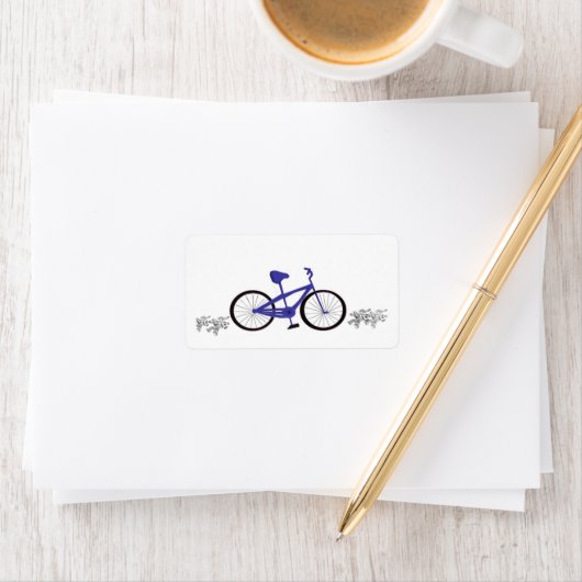 青い自転車 ラベル (インサイチュ)