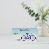 青い自転車 名刺 (スタンド正面)