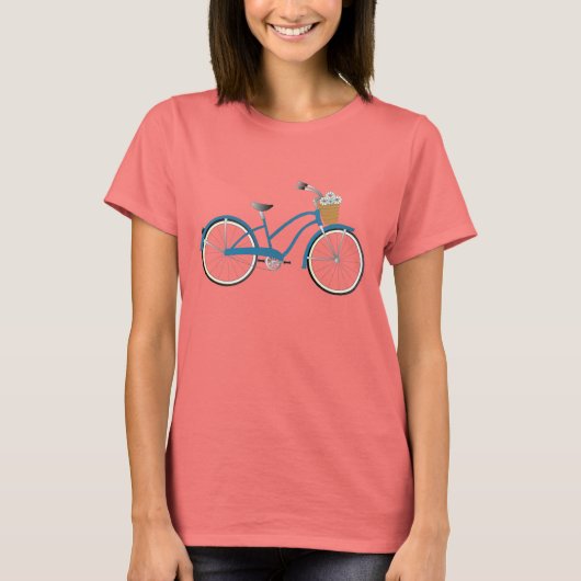 青い自転車 Tシャツ (正面)