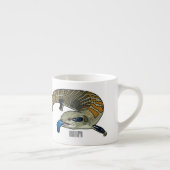 青い舌を使ったスケープの漫画イラストレーション エスプレッソカップ (右)